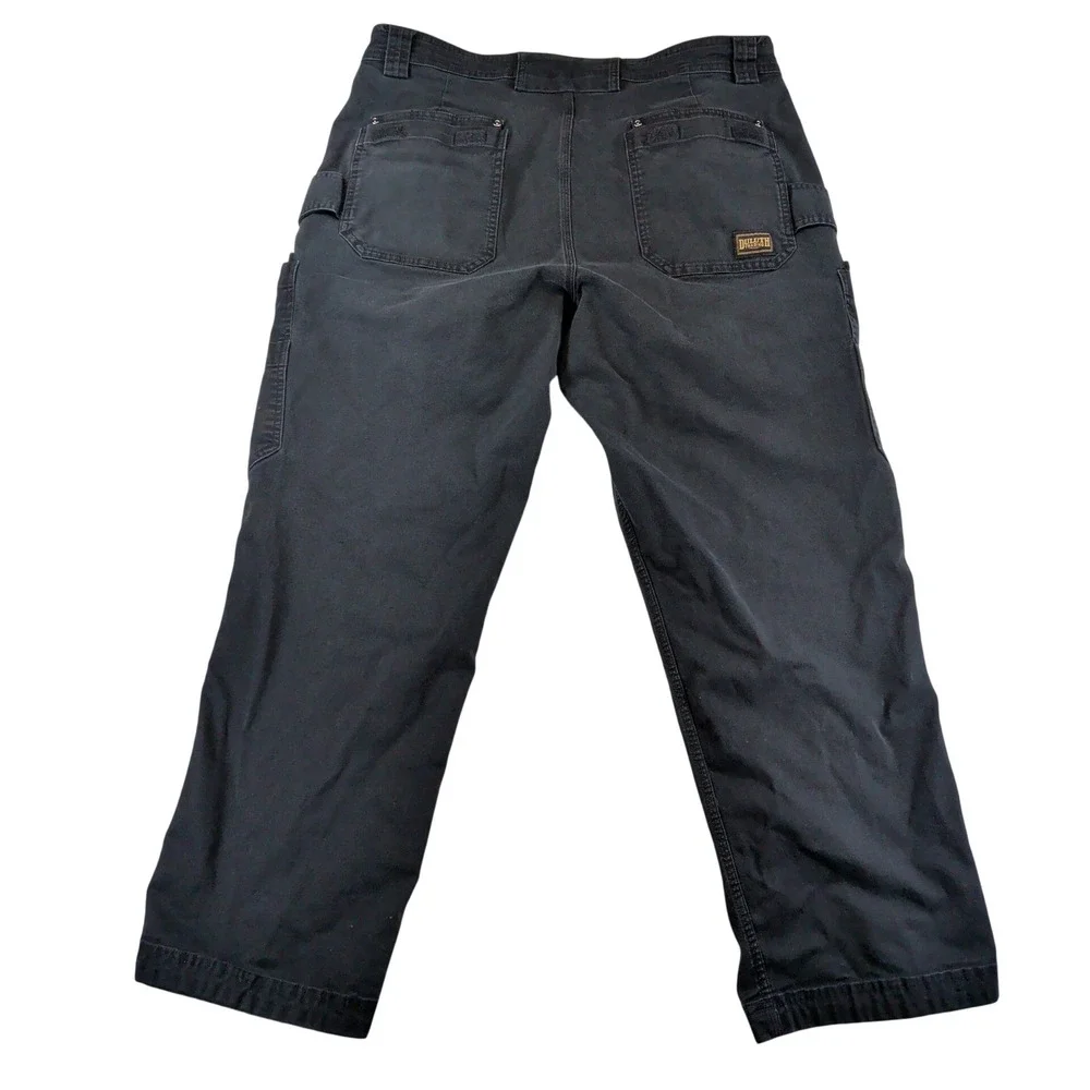 Duluth Trading Co Flex Fire Hose Relaxed Fit Cargo Work Pants Black 38x30 45507 - Picture 2 of 9